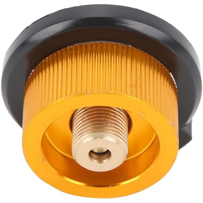 Couleur Avec adaptateur réchaud à gaz de Camping Portable et pliable, équipement de randonnée en