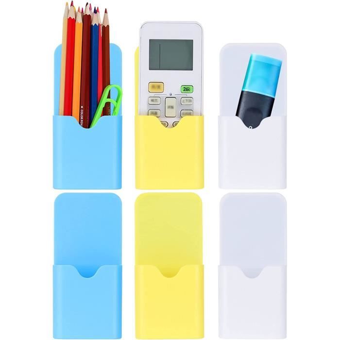 Porte-stylos Magnétiques - Lot De 4 Boîtes De Rangement Pour Tableau Blanc, Frigo, Bureau - 2 Tailles - Coloré