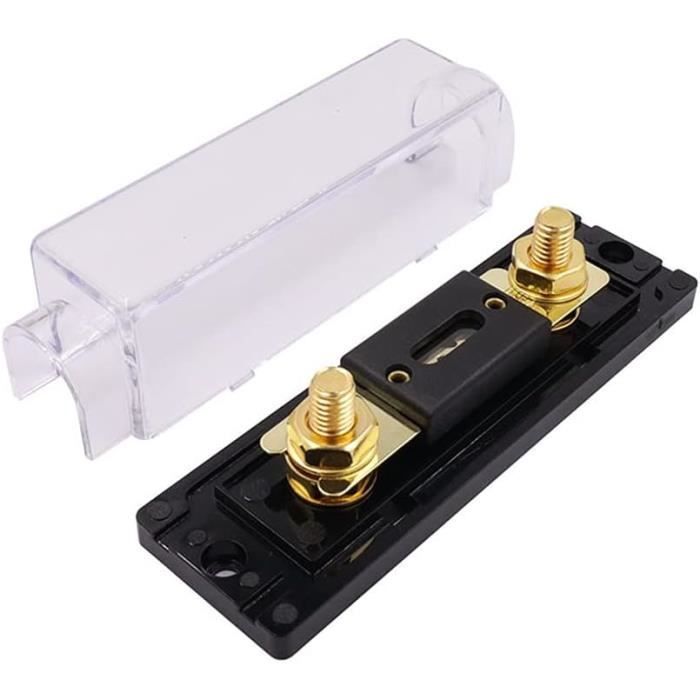 Répartiteur De Masse Alimentation Audio Voiture 1 Entrée 2 Sorties - Cuivre 0/2 GA 120A - Universel ABS + Cuivre