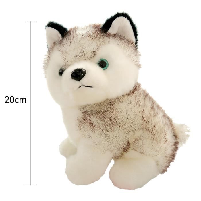 Taille 20cm Jouet en peluche chien Husky mignon pour enfants Poup es animales moelleuses Jouets Kawaii B
