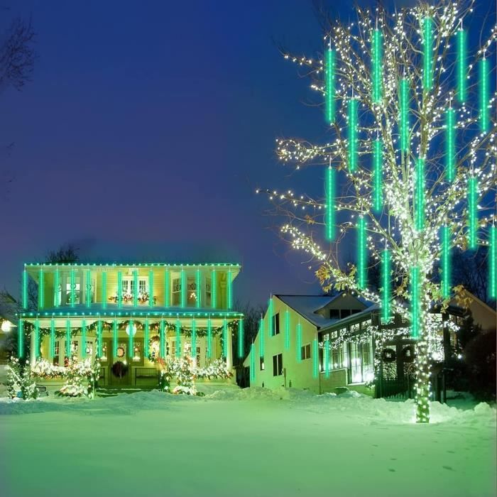 Guirlandes Lumineuses De Pluie De Météore De LED, 8 Tubes 30