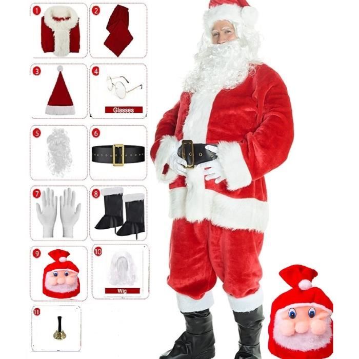 Costume Noël Pain D'Épices Adulte Et Enfant - Combinaison Capuche Manches Longues Festive