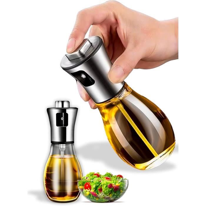 Bouteille En Verre Doseur Huile D'Olive 250 Ml Avec Bec Anti-Goutte - Distributeur Vinaigre Et Huiles De Cuisine