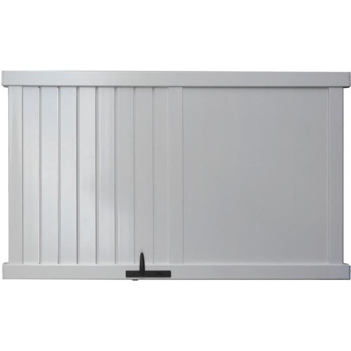 Portillon Aluminium EIGER 1m H.180cm Gris