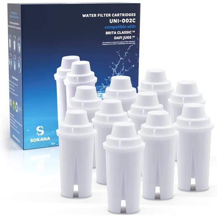 4 Cartouches Filtrantes Maxblue Certifiées TÜV Pour Machine à Café - Compatible Brita Intenza