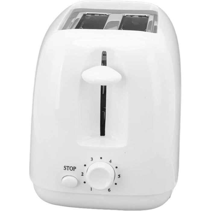 Grille-pain 2 tranches joerid en acier inoxydable avec grille de maintien au chaud, compartiment