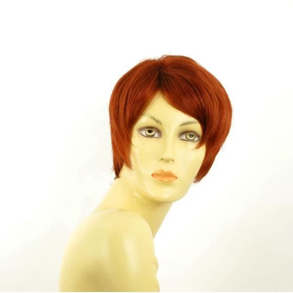 perruque rousse courte