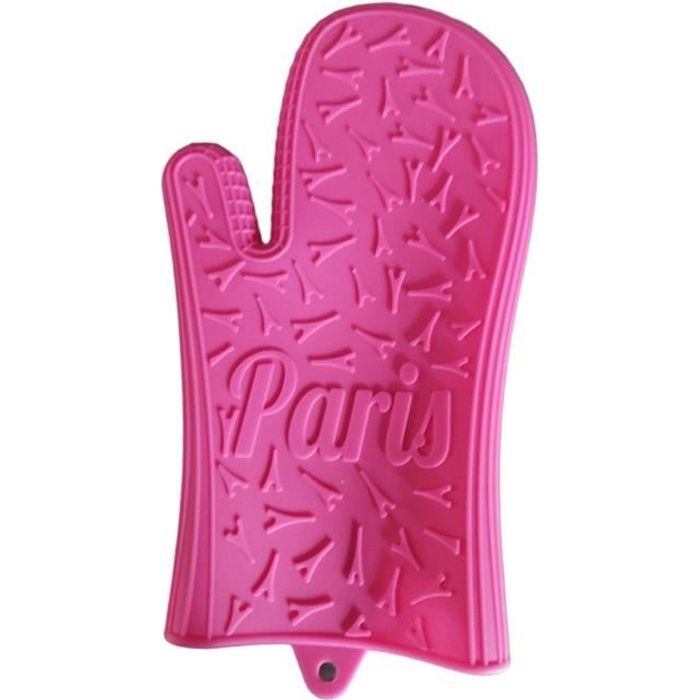 Gant Four Anti Chaleur Gant Silicone Mitaine De Cuisine Protection Anti- Chaleur Accessoire De Cuisine Rouge