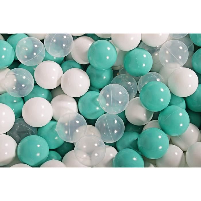 MISIOO 50 Balles Piscine à Balles 6 Cm - Jouet Bébé 1 An+ Bleu Non Toxique - Sécurité Et Plaisir Garantis
