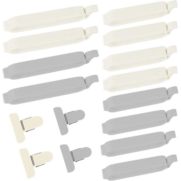 Fermeture Sachet Alimentaire, 16pcs Pince Alimentaire Fermeture