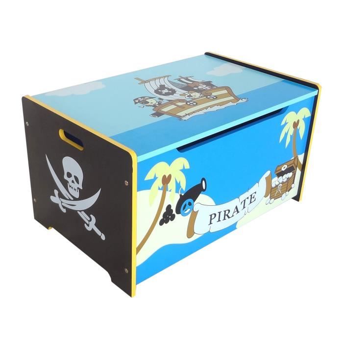 Coffre A Jouets Boite De Rangement En Bois Tresor De Pirate Kiddi Style Bleu Achat Vente Coffre A Jouets 5060510210110 Soldes Cdiscount