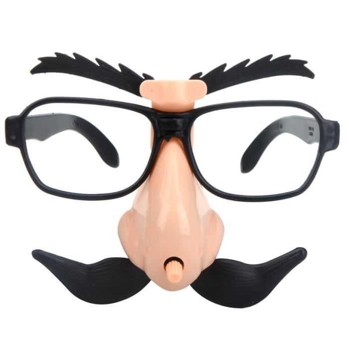 Masque De Lunettes Droles Avec Gros Nez Et Moustache Achat Vente Masque Decor Visage Cdiscount