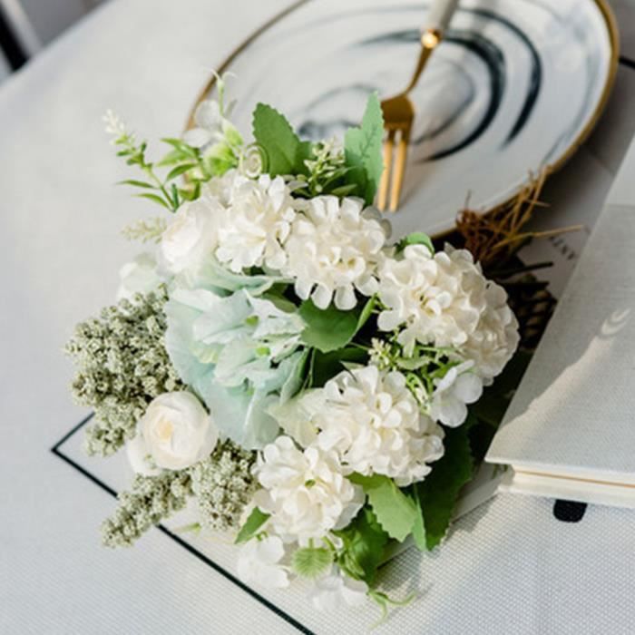 20x20cm Bouquet De Fleur Lierre Artificielle Mariage En Soie