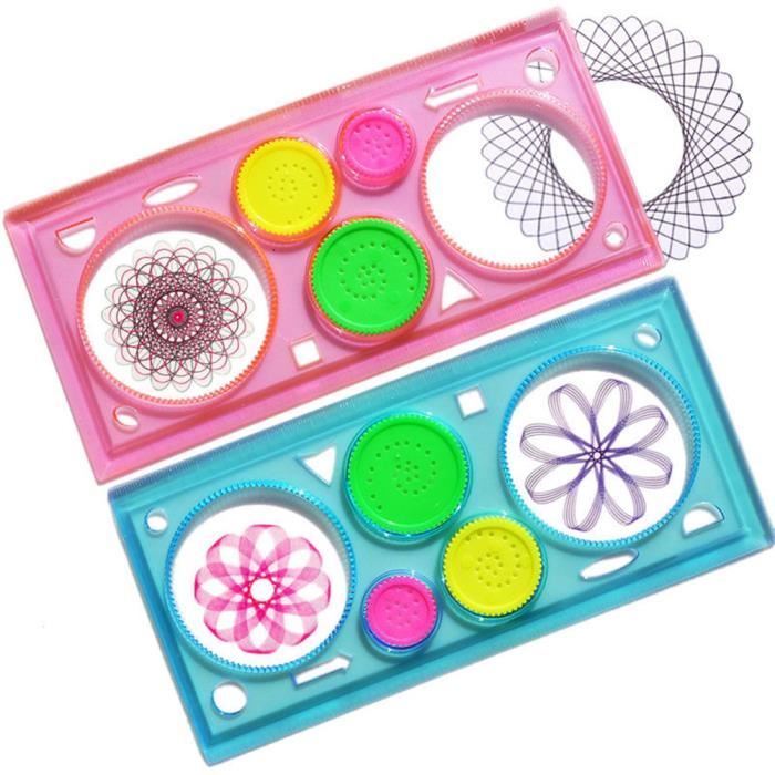Creative Dessin Outil Spirographe Playset Geometrique Regle Etudiant Dessin Pochoir Cadeau Couleur Couleur Aleatoire 20 5cm Achat Vente Jeu De Coloriage Dessin Pochoir Cdiscount