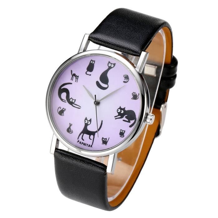 Jsdde Cadeau Pour Fete Des Meres Cadeau Meres Montre Femme Montre Chat Montre Retro Bracelet En Pu Analogue Quartz Montre Fille M Achat Vente Montre Cdiscount Jsdde Cadeau Pour Fete Des Meres Cadeau Meres Montre Femme Montre Chat Montre Retro Bracelet En Pu Analogue Quartz Montre Fille M Achat Vente Montre Cdiscount