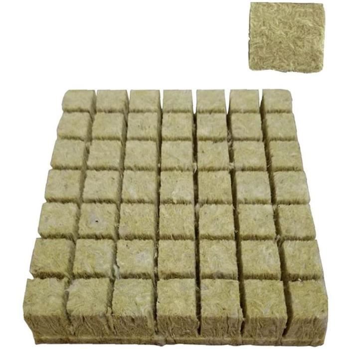Blocs De Culture Hydroponique CHICIRIS - 50 Pièces, à Double Trou, Absorption Rapide Pour Semis Et Jardinage