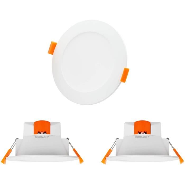 Lot De 3 Spots LED Encastrables Briloner – 8W, 4000K, IP44, Argent – Neufs