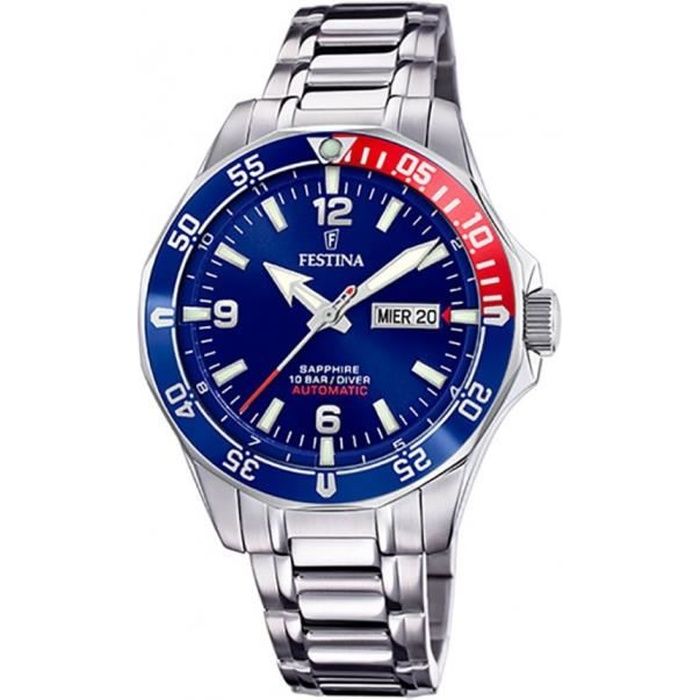 Montre bleu et new arrivals rouge