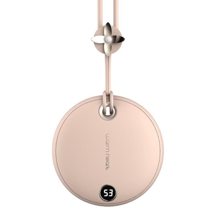 Chauffe-mains électrique 5 En 1 – Rechargeable 4000 MAh, Avec Batterie Externe, Veilleuse LED, Miroir De Beauté Et Lumière (lapin Rose)