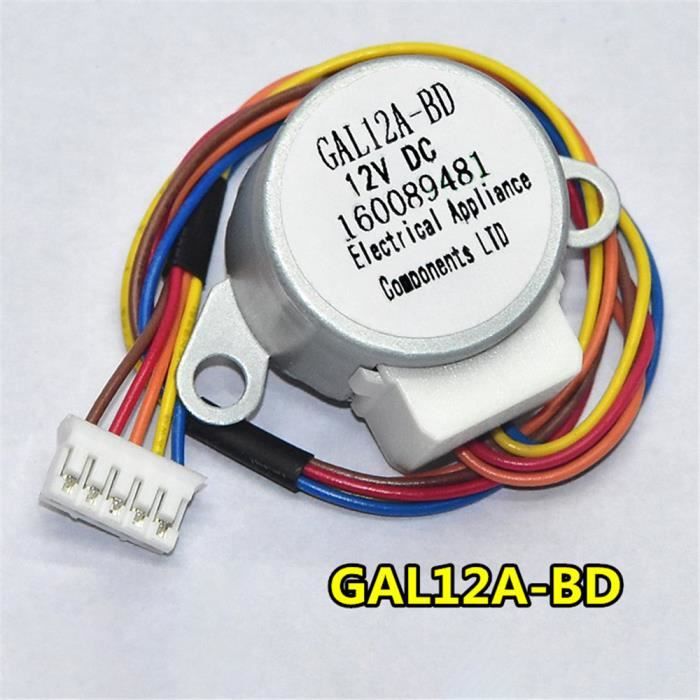 Moteur Pas à Pas Mp35cf 12V DC - Pour Climatiseur, Volet Oscillant - 5 Fils, Arbre 9mm - Remplacement CK-17315Q