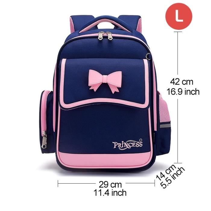 Grande taille Backpack for Elementary School Girl Waterproof Oxford