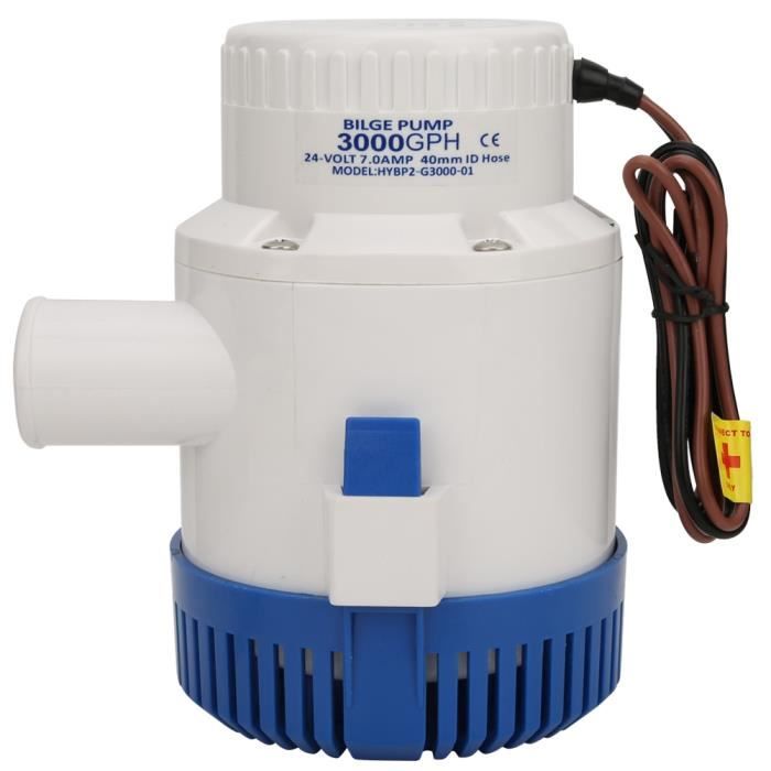Pompe à Eau De Cale Automatique Submersible 750GPH 12V Avec Interrupteur à Flotteur - FreeTec