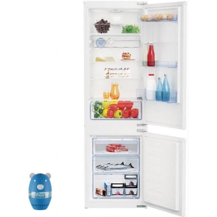 BEKO réfrigérateur frigo combiné intégrable 271L Froid brassé MinFrost Achat / Vente
