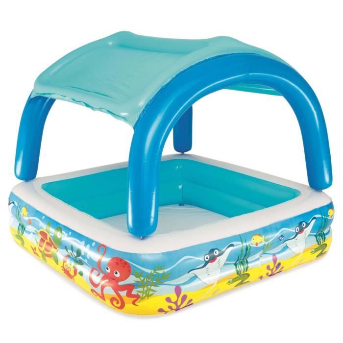 Bestway Piscine De Jeu Avec Auvent Bleu Piscine Pour Enfant Piscine Gonflable Piscines Gonflables Com Jardin
