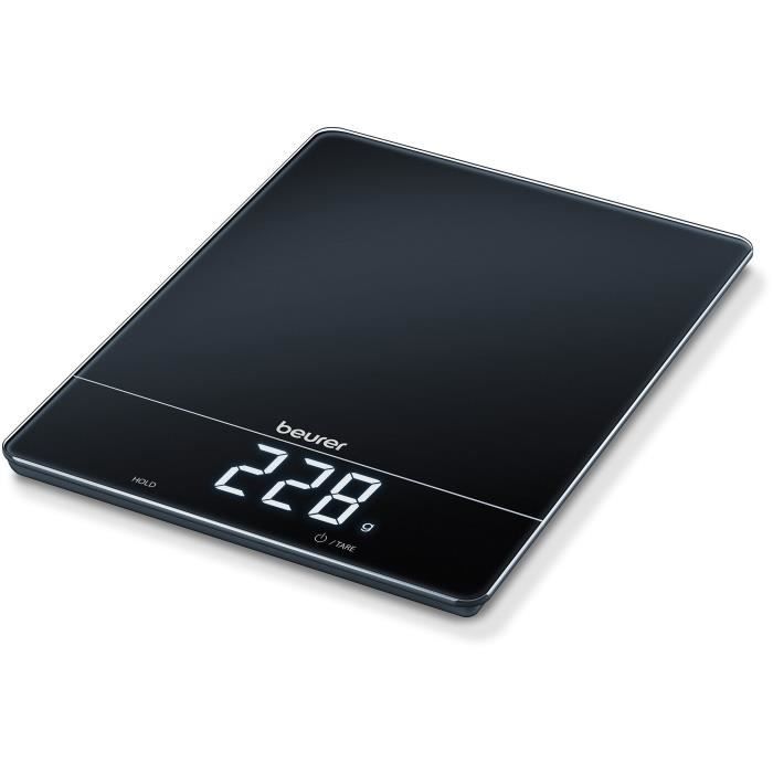 Balance de cuisine électronique BEURER KS 34 XL - Magic-LED - 15 kg - Noir