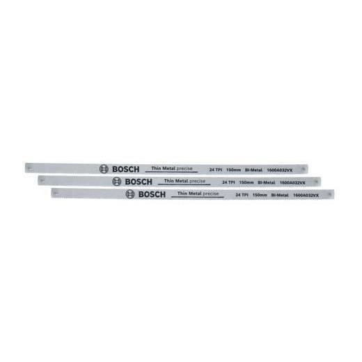 Bosch Set de 3 lames de scie alternative Precise 150 mm lame bimétal durable pour coupes précises métalplast./bois tendre