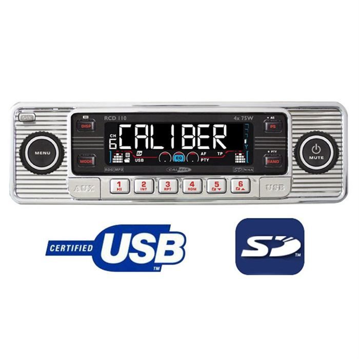 Autoradio Caliber RCD110 - Autoradio vintage - Achat / Vente autoradio  Caliber RCD110 - Cdiscount