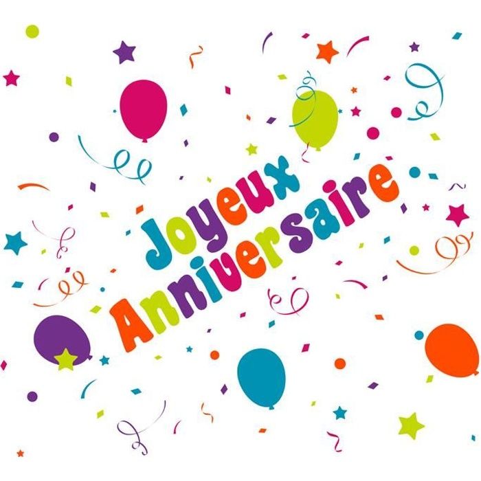 Chaks 0828 Chemin De Table Joyeux Anniversaire Achat Vente Chemin De Table Jetable Chaks 0828 Chemin De Table Jo Cdiscount