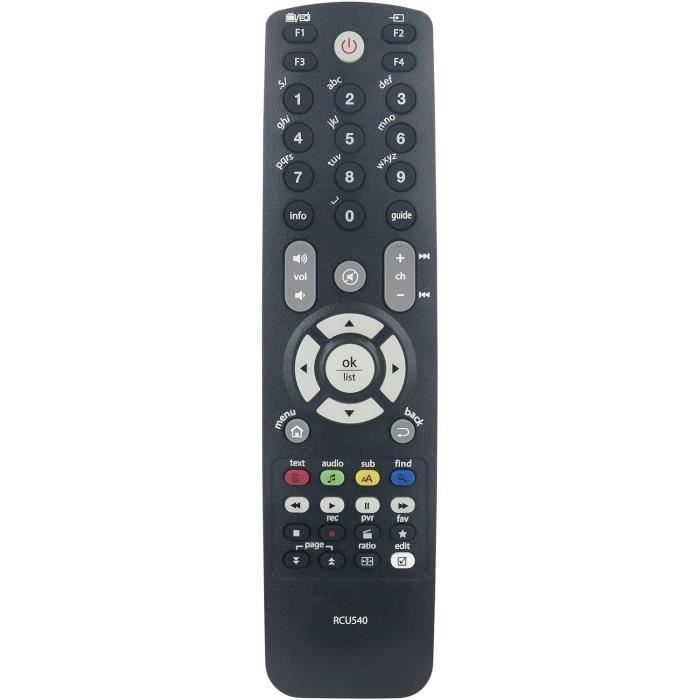 Télécommande RCU-540 Pour Récepteur Ferguson Ariva – Compatible 102, 52, 200, 202, 120