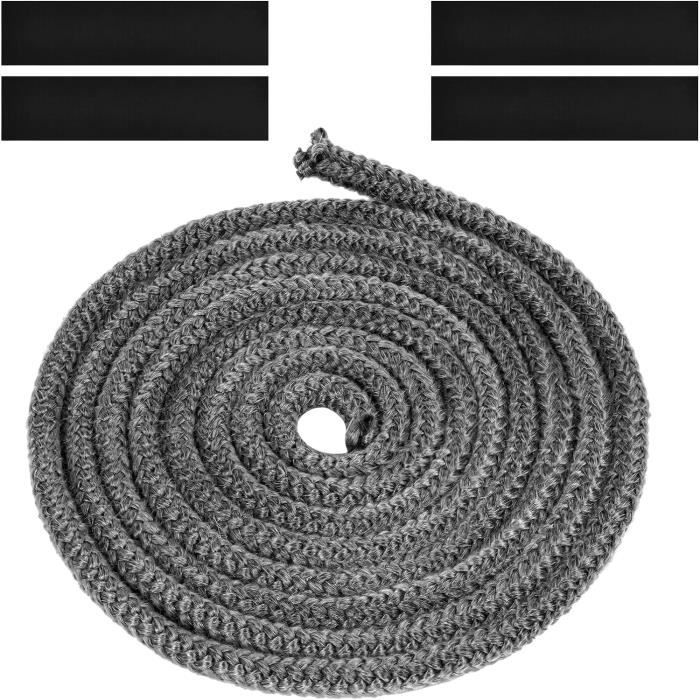Joint Tressé Imprégné Graphite 8mm X 4m - Pour Insert Et Poêle à Bois - Neuf