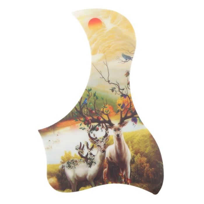 Lot de 6 pickguard auto-adhésifs en forme de larme pour guitare