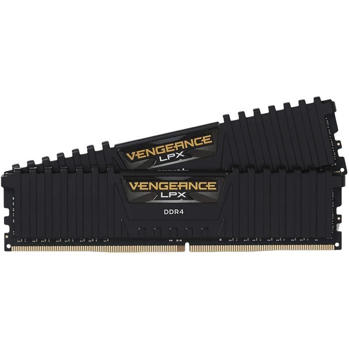 Vente Memoire PC CORSAIR Mémoire PC DDR4 - Vengeance - 16 Go (2 x 8 Go) - 3200MHz - CAS 16 (CMK16GX4M2Z3200C16) pas cher Vente Memoire PC CORSAIR Mémoire PC DDR4 - Vengeance - 16 Go (2 x 8 Go) - 3200MHz - CAS 16 (CMK16GX4M2Z3200C16) pas cher