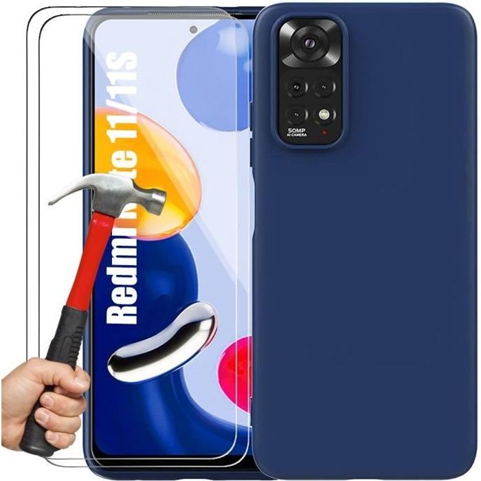 GOKEN Cover Per Redmi Note 11 / 11S: Custodia Ibrida Antiurto Con Anello Magnetico 360° E Supporto Auto (Nero) - 3