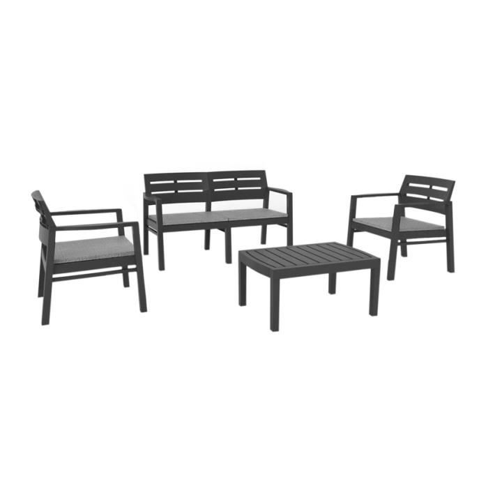 salon de jardin eminza cdiscount jardin