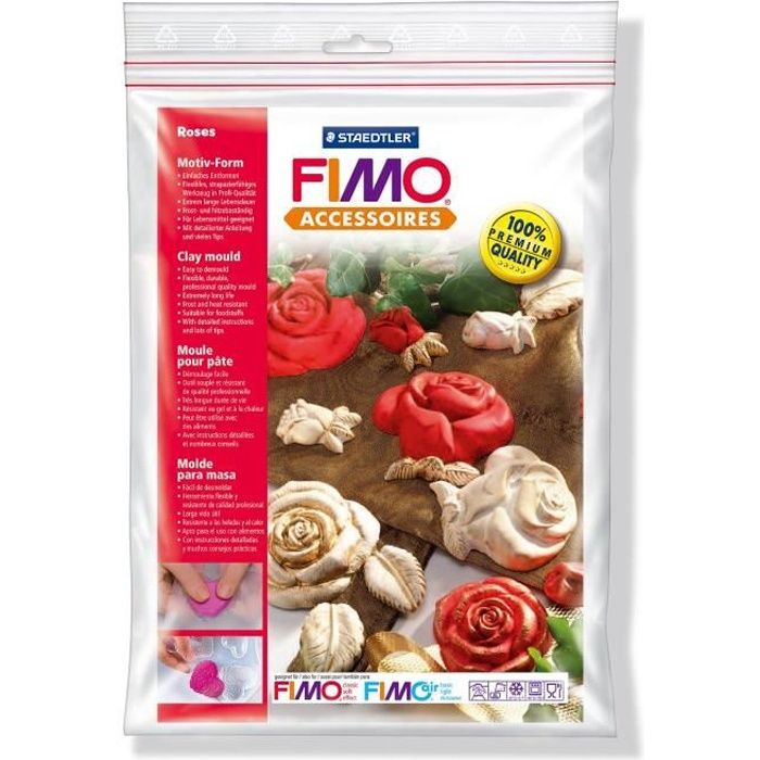 Moule FIMO Roses - Marque FIMO - Outil souple et résistant de qualité professionnelle
