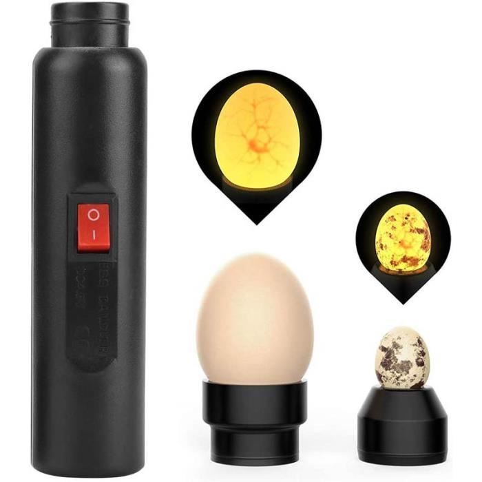 Meilleurs prix pour Mire Oeuf lampe mire oeuf Testeur d'oeufs, Lumière LED pour Vérifier l’Incubation d’Oeuf Portable Incubateur d'oeufs de Cane Lampe