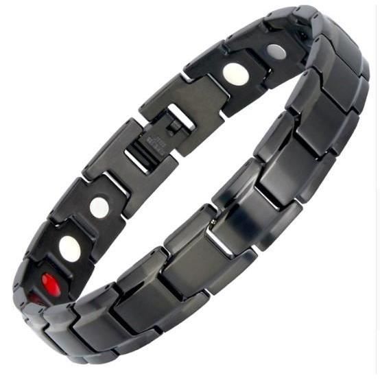 Bracelet - Energétique - Ocre - Acier - Titane - Équilibre du Corps