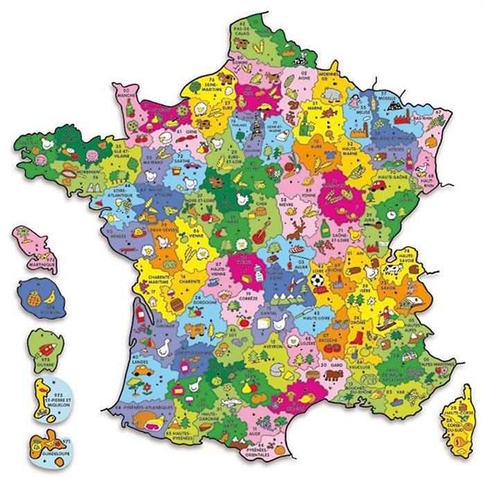 VILAC Puzzle Carte de France magnétique - Cdiscount Jeux - Jouets