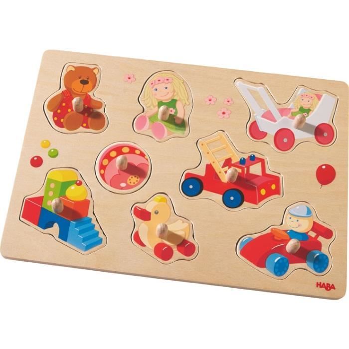 Puzzle Mes Premiers Jouets HABA Vehicules et engins 9 pieces Enfant Mixte Cdiscount Jeux Jouets