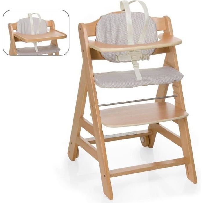 HAUCK Chaise Haute en Bois pour bébé Évolutive Bêta ...