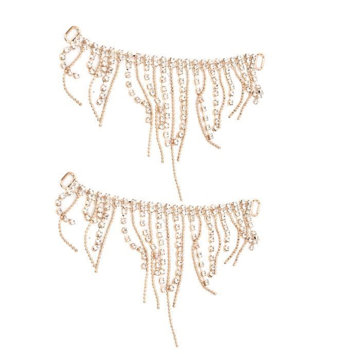 Chaîne Strass à Franges - Décoration Brillante Pour Vêtements Sacs Accessoires