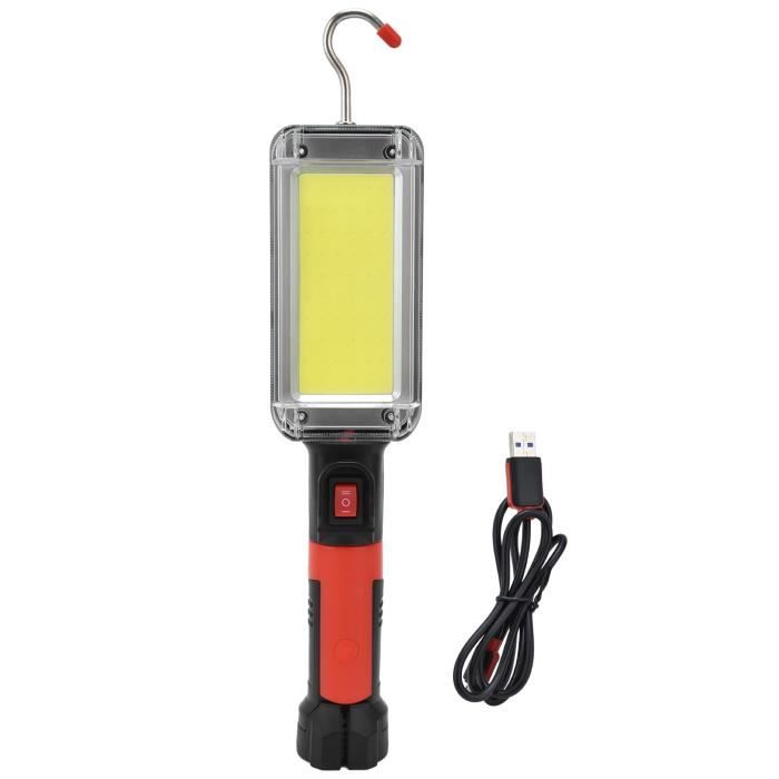 HURRISE Lampe de travail à LED avec crochet Lampe de travail magnétique  rechargeable de lumière de travail portative de 20W LED - Cdiscount Sport