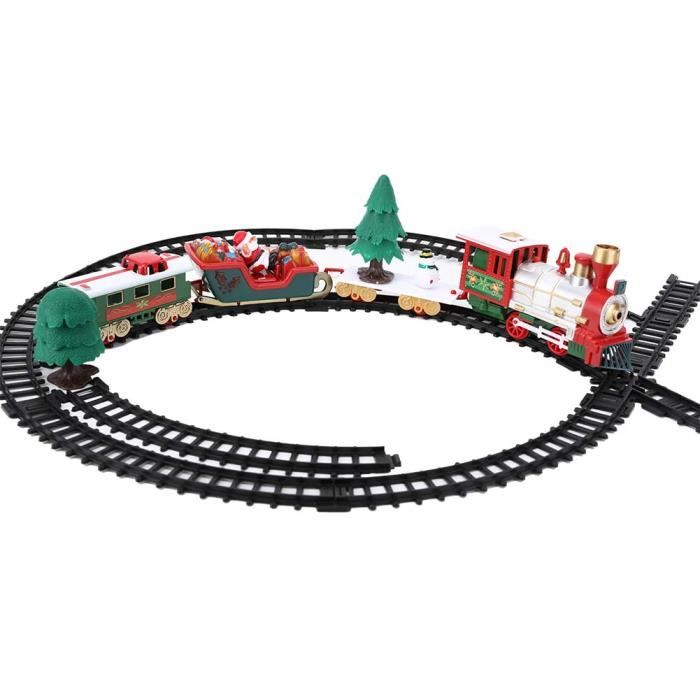 Meilleurs prix pour Jouet Style De Noël Train Électrique Piste Puzzle Modèle Bricolage Assemblé Intelligent Enfant Enfant Jouet Mothinseeto