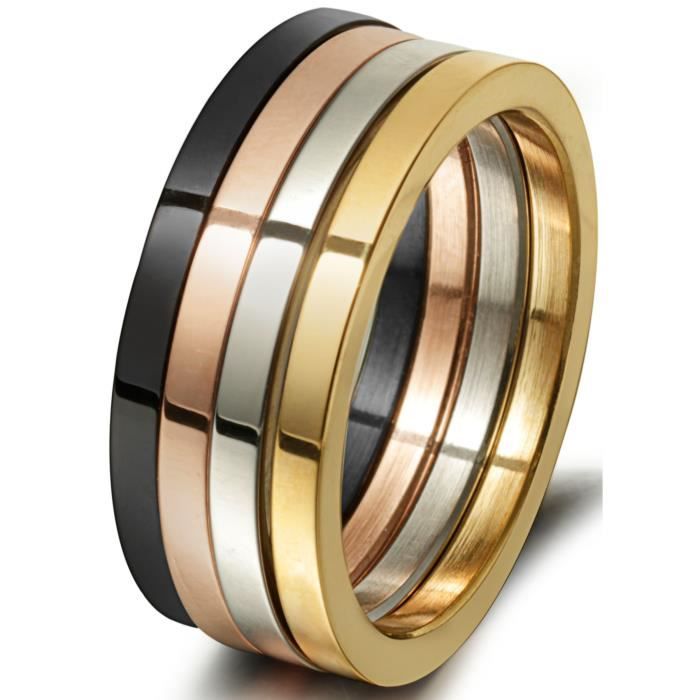 BESTEEL 5MM en Acier Inoxydable Bague pour Hommes Femmes Fille Jewerly Breloque Bague CZ Mariage Fian/çailles Bague Couples His /& Hers avec Bo/îte-Cadeau