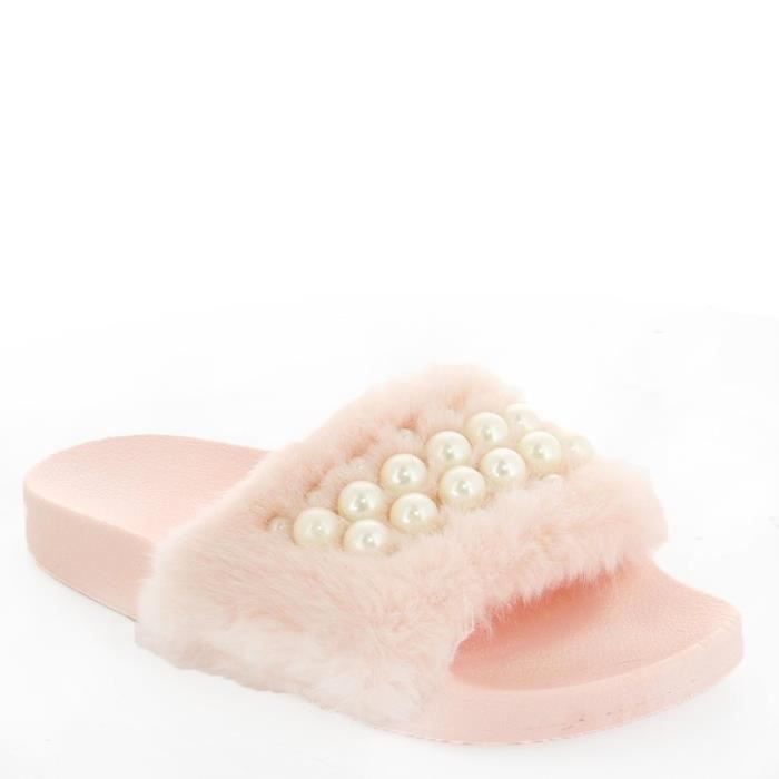 claquette fourrure nike