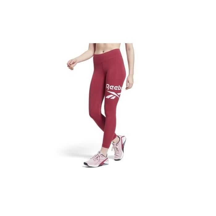 Legging en coton Reebok Ri Bl GR9391 pour femme - Bordeaux - Fitness